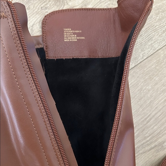 TORGEIS Women's Genevieve Thigh High Boots, Cognac, Size 7.5, NWOT - Picture 8 of 8